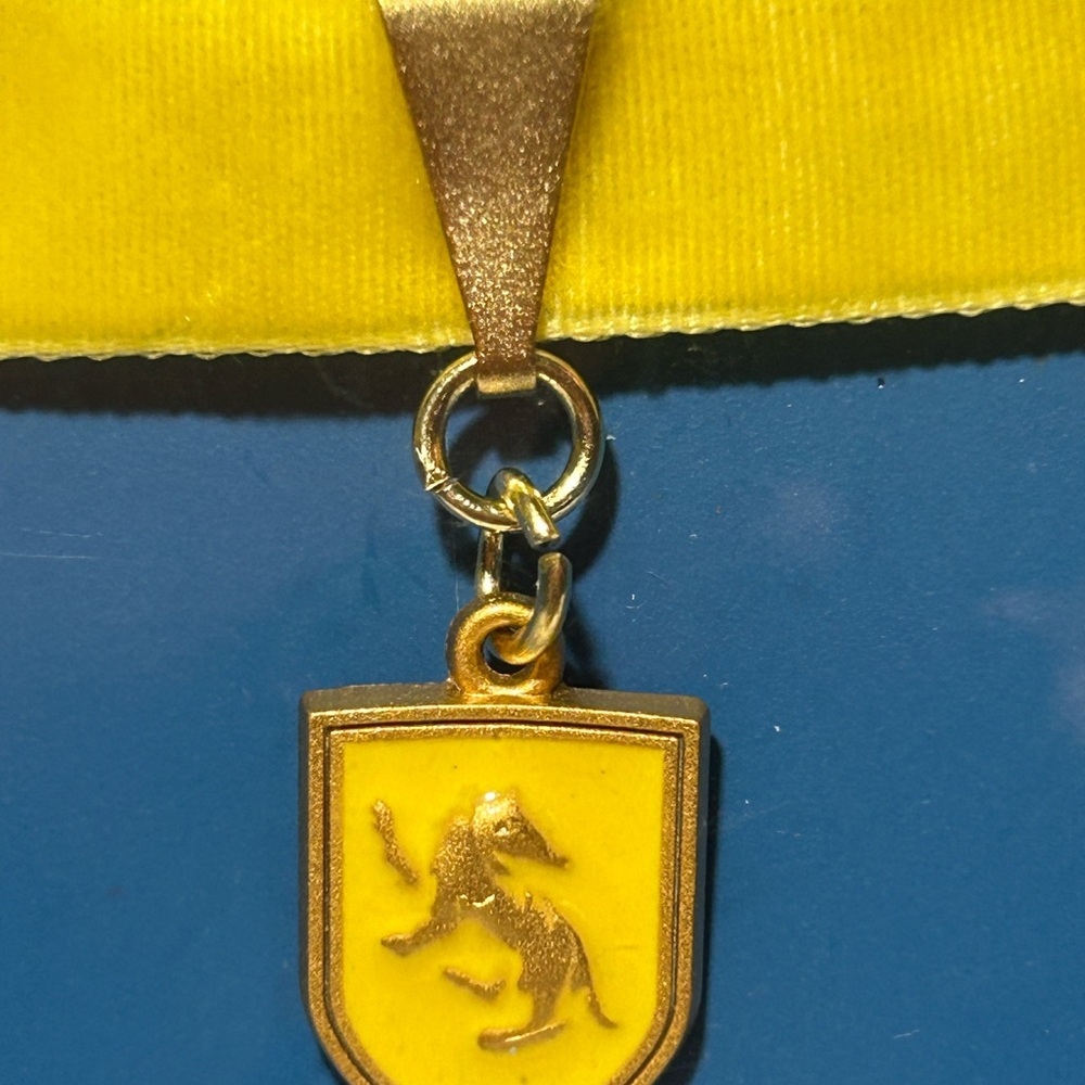 Hufflepuff Wizarding World Harry Potter Yellow Choker Necklace Collectible